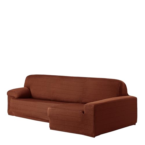 Eysa Aquiles Bi-Elastic Chaise Longue Right, Polyester-Cotton, Orange, 43 x 37 x 14 cm