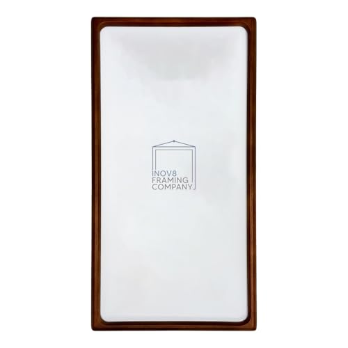 Inov8 Photo Frame Rounded Wood Walnut 9x18 - (3x 5x7 App)