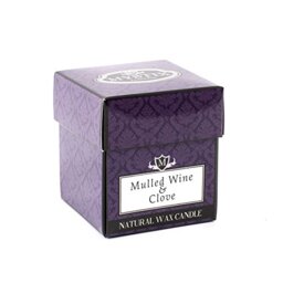 Mystix London - 5 x Mulled Wine & Clove - Scented Candle Small 8cl - Best Aroma for Home, Kitchen, Living Room and Bathroom - Perfect as a Gift - Reusable Glass Jar