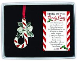 Cathedral Art Candy Cane Ornament, Multicolored, One Size