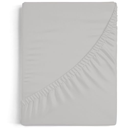 Burrito Blanco - Fitted Sheets 105 x 190/200 cm - Bed 105 cm 100% Cotton Fabric - Design A8 Grey