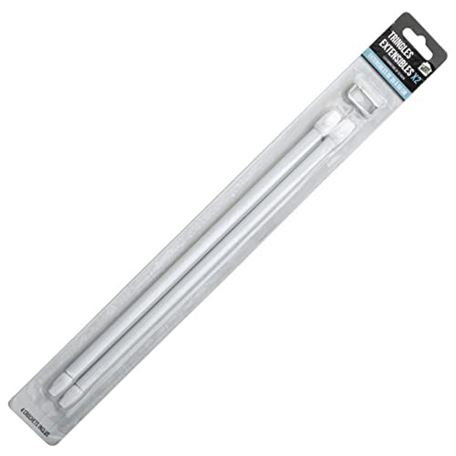 Je Cherche une Idee di8620 Barra extensible plástico blanco 2 x 30 cm