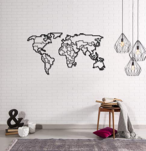 Homemania Wall Decoration 100 x 0.15 x 53 cm Black