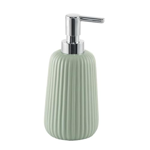 Gedy Marika Soap Dispenser, Ceramic, Green, 8 x 8 x 18