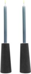 Zilverstad Oblique Candle Holder Set of 2 Sandstone Resin