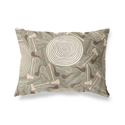 BonaMaison Decorative Cushion Cover, Random Pattern Throw Pillow Covers, Home Decorative Pillowcases for Livingroom, Sofa, Bedroom, Size: 45X60 Cm - Designed and Manufactured in Turkey