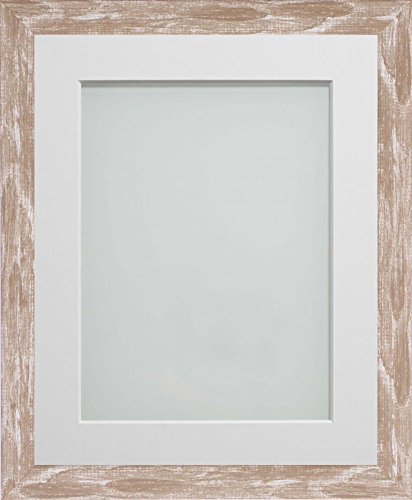 Frame Company Camber Range 6X4-Inch Brown Picture Photo Frame with White Mount For Image Size 5X3-Inch