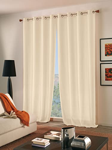 Home Collection tpa114 Panama Curtain 280x140x280 cm natural