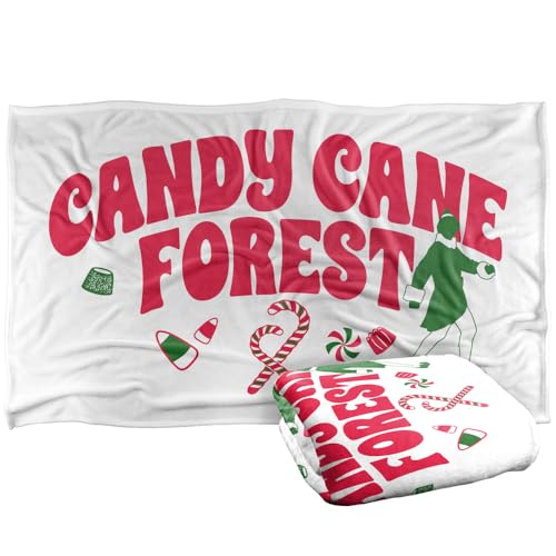 Elf Candy Cane Forest Silky Touch Super Soft Throw Blanket 91 x 147 Cm