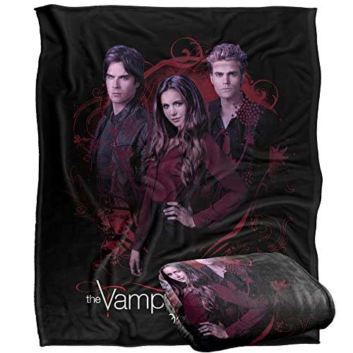 Vampire Diaries Company of Three Officially Licensed Silky Touch Super Soft Throw Blanket 152 x 127 cm