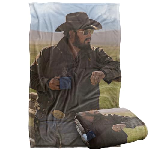 Yellowstone Rip And Coffee Silky Touch Super Soft Throw Blanket 91 x 147 Cm