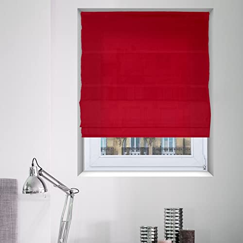 MADECOSTORE Screen Roman Blind – Red – L 160 x H 220 cm