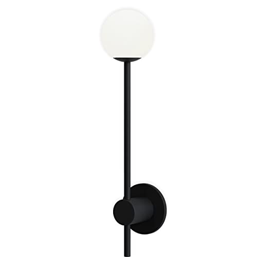 Astro Orb Single Bathroom Wall Light - IP44 Rated - (Matt Black), G9 Lamp, Designed in Britain - 1424004-3 Years Guarantee