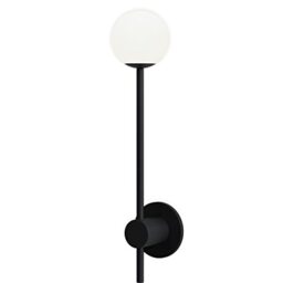 Astro Orb Single Bathroom Wall Light - IP44 Rated - (Matt Black), G9 Lamp, Designed in Britain - 1424004-3 Years Guarantee