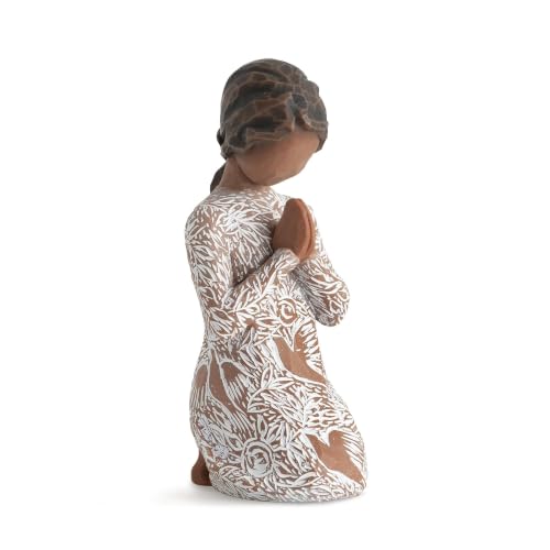 Willow Tree Prayer Of Peace Figurine Darker Skin and Hair
