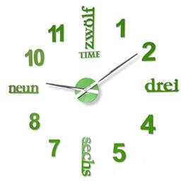 FLEXISTYLE Wall Clock, Light Green, 130