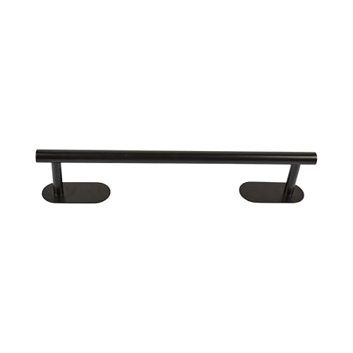 Je Cherche Une IDÉE - DI0159 - Black Metal Coat Hook 40 cm - Modern Design for Home and Bazaar - Ideal for Hanging Clothes and Accessories - Dimensions 40 x 4.5 x 6.5 cm