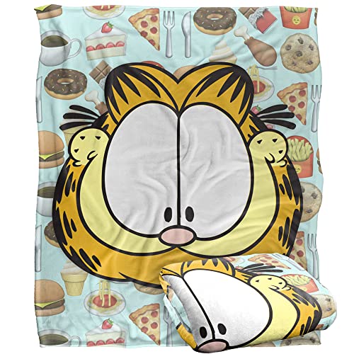 Garfield Cat Food Silky Touch Super Soft Throw Blanket 152 X 127 Cm
