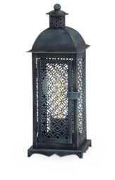 Eglo Bedside lamp Winsham, Side Table Light in Lantern Design