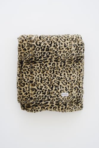 "GRACED SOFT LUXURIES Oversized Softest Warm Elegant Cozy Faux Fur XL Throw Blanket 60"" x 80"", Classic Leopard"