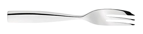 Alessi MW03/16 Dressed pastry fork in 18/10 stainless steel mirror polished with relief decoration, Set of 6