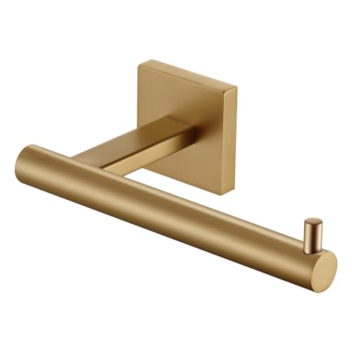KOKOSIRI Toilet Paper Holder Champagne Bronze Toilet Roll Holder Hold Mega Rolls Kitchen Bathroom Tissue Paper Dispenser Stainless Steel, B2005CPG