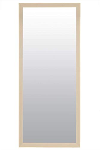 Large Full Length Ivory Wall Mirror 5ft4 x 2ft4 (163cm x72cm)