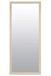 Large Full Length Ivory Wall Mirror 5ft4 x 2ft4 (163cm x72cm)