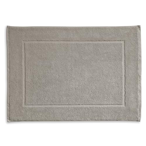 kela Ladessa 23486 Bath Mat 60 cm x 100 cm 100% Cotton Silver Grey Washable at 60 °C Suitable for Underfloor Heating