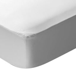 Pikolin Home – Jersey Mattress Protector, 100% Cotton, Waterproof and Breathable, white, Lit 105-105 x 190/200 cm