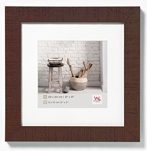 walther design Picture Frame Walnut 20 x 20 cm Home Wooden Frame HO220N
