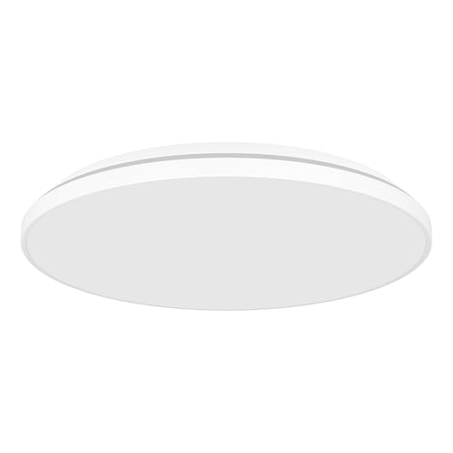 EGLO Crespillo LED Ceiling Light 1 Bulb Surface-Mounted Light Modern Steel and Plastic Ceiling Light in White LED Surface Lamp Neutral White Diameter 31.5 cm