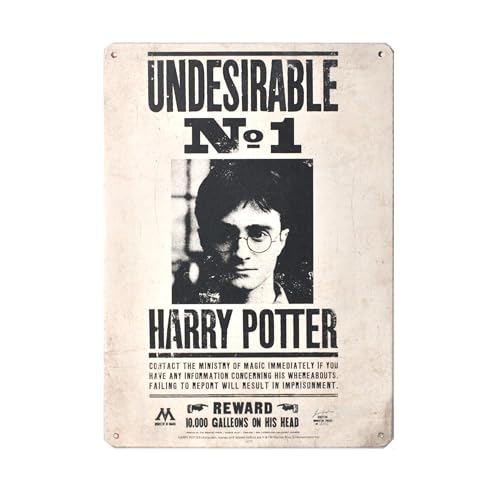 Half Moon Bay - Harry Potter - Undesirable No 1 - Tin Sign Metal Wall Art - Offical Merchandise