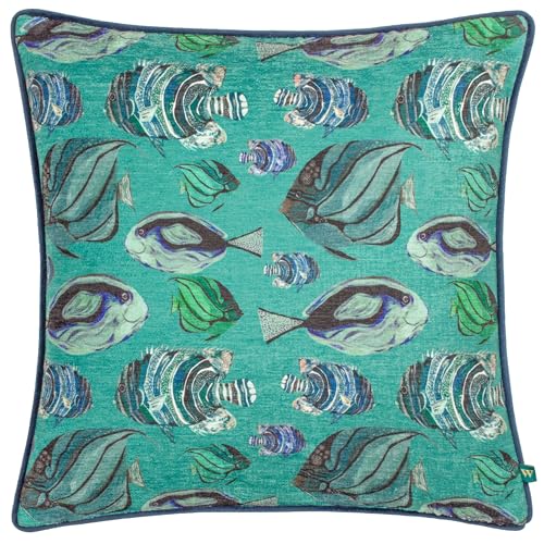 furn. Wylder Tropics Abyss Fish Repeat Chenille Cushion Cover