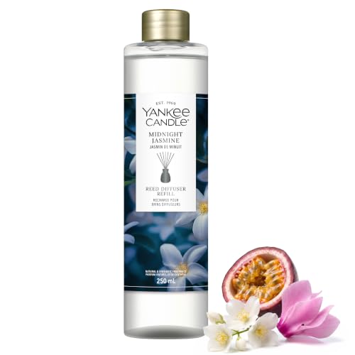 Yankee Candle Reed Diffuser Refill - Midnight Jasmine - For Small to Medium Spaces - Up to 10 Weeks of Fragrance