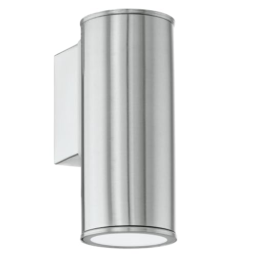 EGLO 94106 GU10-LED Stainless Steel Outdoor Wall Light RIGA, 94106