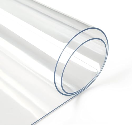 Deep Dream 1.5mm Clear Desk Cover Protector, 17??24 Inch Clear Desk Cover, Rectangular Vinyl Desk Pad, PVC Plastic Table Cover for Office, Dresser, Night Stand, Computer & Writing Desk Tabletop