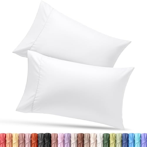 Utopia Bedding King Standard Pillow Cases - Pack of 4 - Envelope Closure - Soft Brushed Microfiber Fabric - Shrinkage and Fade Resistant Pillow Covers 20 X 36 Inches (King Std, White)