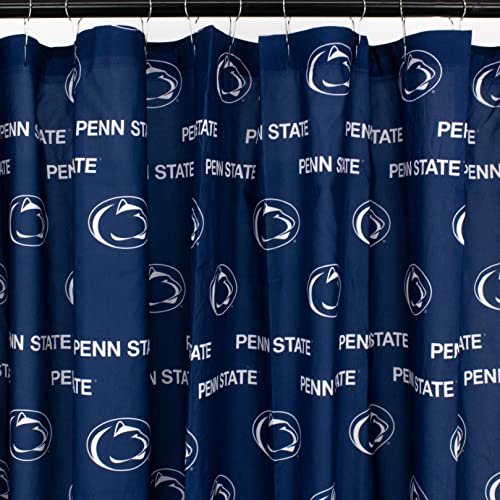 "College Covers Everything Comfy Penn State Nittany Lions Bright and Colorful Shower Curtain Cover 70"" x 72"""