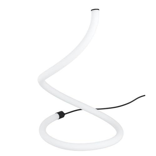 Eglo LED Bedside lamp Banderillas, Minimalistic Side Table Light Made of White Plastic, Living Room and Bedroom Lighting with Switch, Warm White