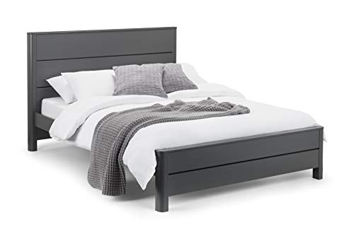 Julian Bowen Chloe Bed, King, Slatted Headboard, Grey - W164.5 x D214cm
