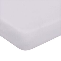 Homemania Two Corners – Double, Solid Colour – Fitted Sheet – for Bed – with Pillowcase – Purple Cotton, 170 x 195 cm, Viola