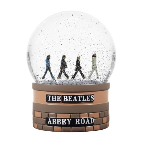 Half Moon Bay - The Beatles - Abbey Road - Glass & Ceramic Snow Globe - Official Merchandise - Home Office & Literary Refuge Upgrade - Father’s Day 2026 Gift for Dad