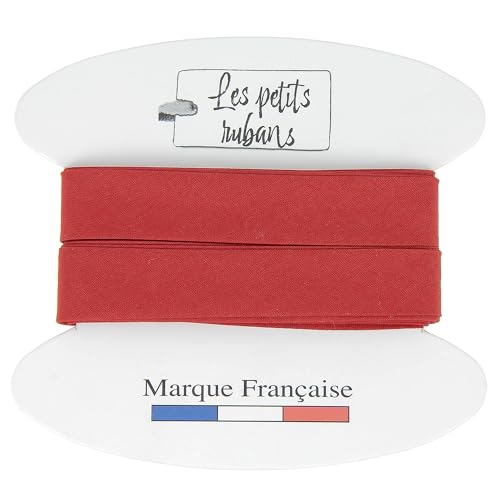 Les Petits Rubans Sewing Bias Tape - 20 mm Wide, 10 mm Folded, 5 m Roll, 100% Cotton, Edge for Sewing, Banners, Furniture Fabrics, Furniture, Piping, Clothing, Blankets