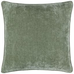 Yard Heavy Chenille Polyester Filled Cushion (Eucalyptus, 50 x 50 cm)