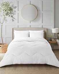 Night Lark Coverless Duvet and Pillowcase Set, Seersucker Collection – Coverless Duvet Super King Size 4.5 Tog Washable with Advanced Smartfil® Fibre, Hypoallergenic – Polar White, Super King Bed Size