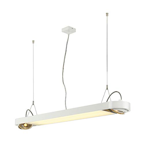 SLV Pendant lamp AIXLIGHT R Office/Living Room lamp, Indoor Lighting, Dining Room Drop Light, LED, Ceiling lamp / GU10 114W White