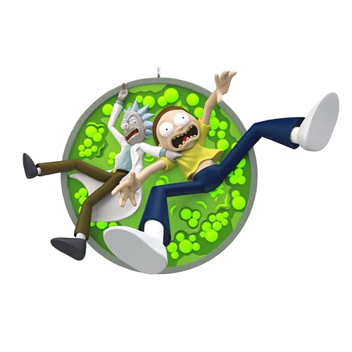 "Hallmark Keepsake Christmas Ornament 2024, Rick and Morty ""The Vat of Acid"", Cartoon Gifts"