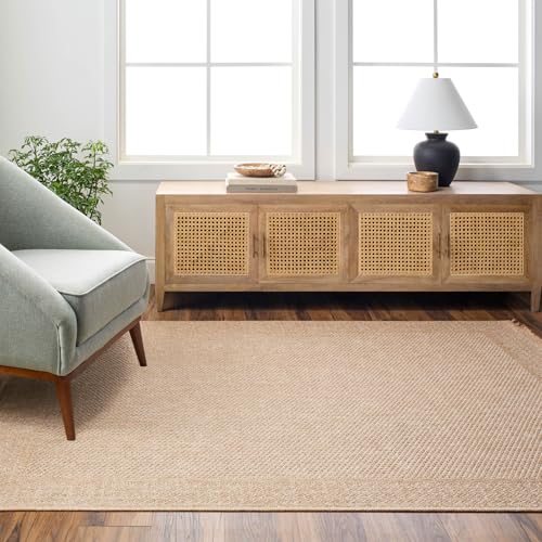Livabliss Nikki Albany Indoor Outdoor Carpet 160x213 cm – Boho Patterned Floor Covering for Living Room, Dining & Garden, Waterproof, Stain Durable, Beige