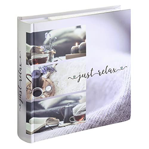 "Hama Just Relax 00007252 ""Relax"" Photo Album with Memo (Holiday Memories Album, Birthday, 22 x 22.5 cm, 100 Pages with Pockets, 200 Photos 10 x 15 cm, Memo Area and SD Card Pocket) Multi-Coloured"